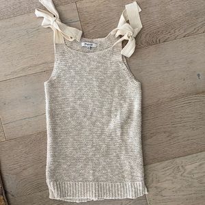 Madewell tie sleeveless sweater